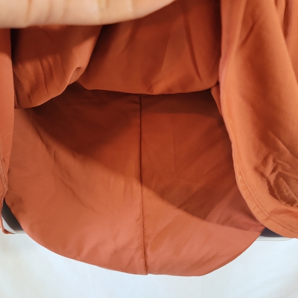 BLUE|Rod Beattie Chestnut Ruched Plunging Halter One Piece Swimsuit Sz 12 Sexy - Picture 7 of 12